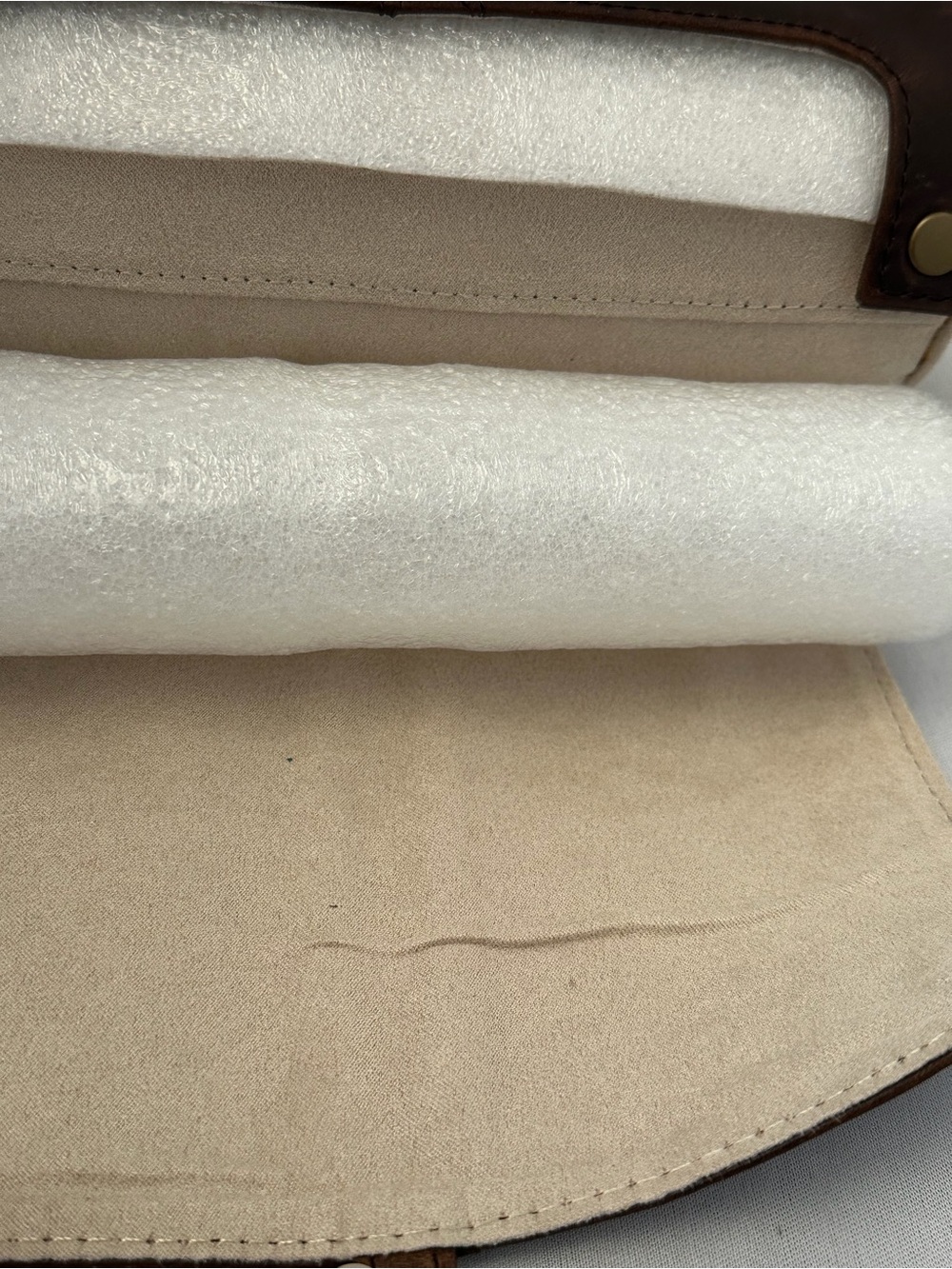 Restoration Hardware Brown Leather Watch Roll - Picture 5 of 7